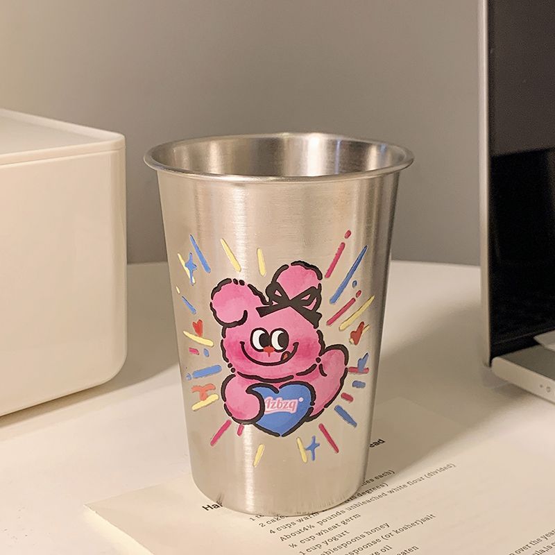 Stainless Steel Drinking Cup with Playful Character Design Bowlift