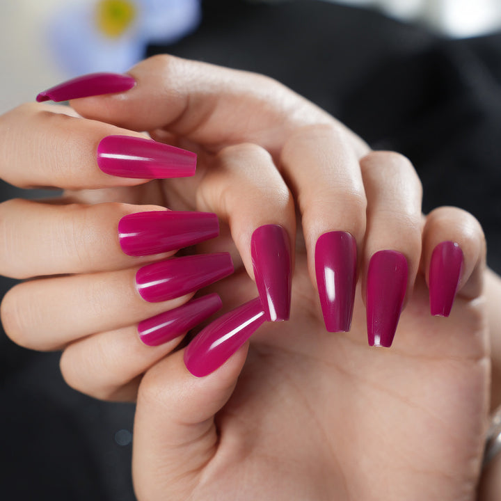 Premium Glossy Press-On Nail Set Bowlift