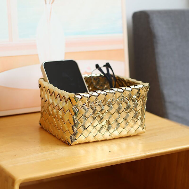 Decorative Woven Storage Box Bowlift