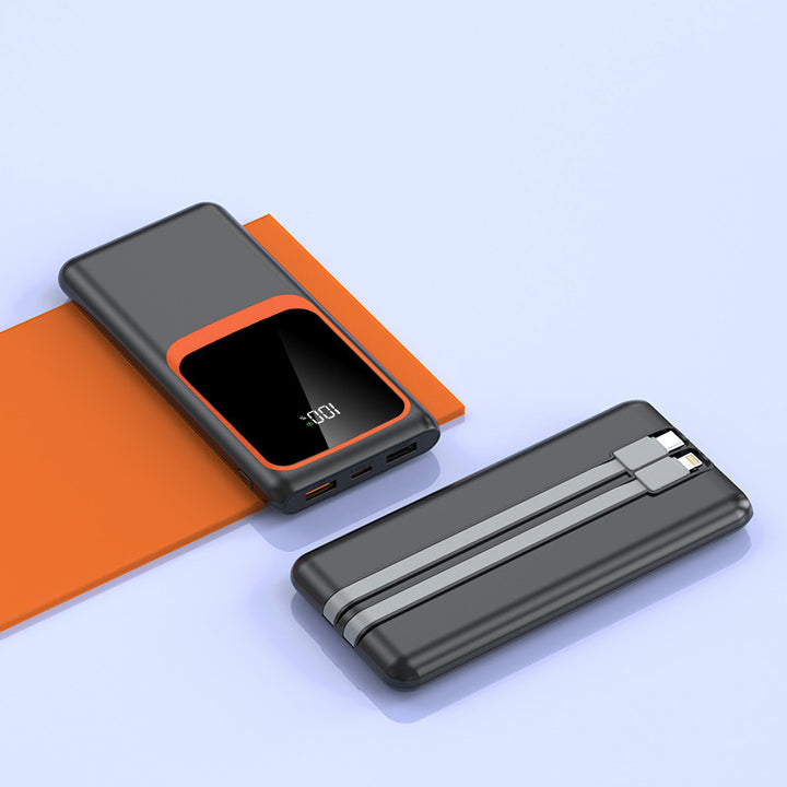 Power bank with integrated fast charging function and digital display Bowlift