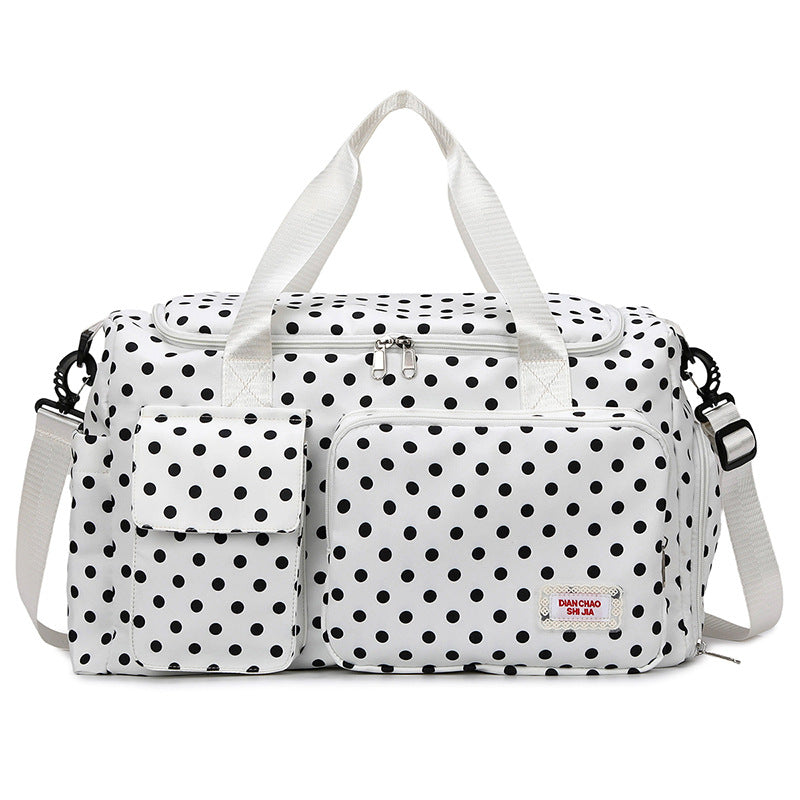 Spacious Polka Dot Travel Duffel