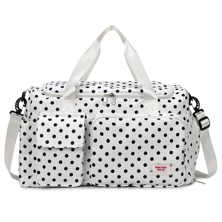 Spacious Polka Dot Travel Duffel