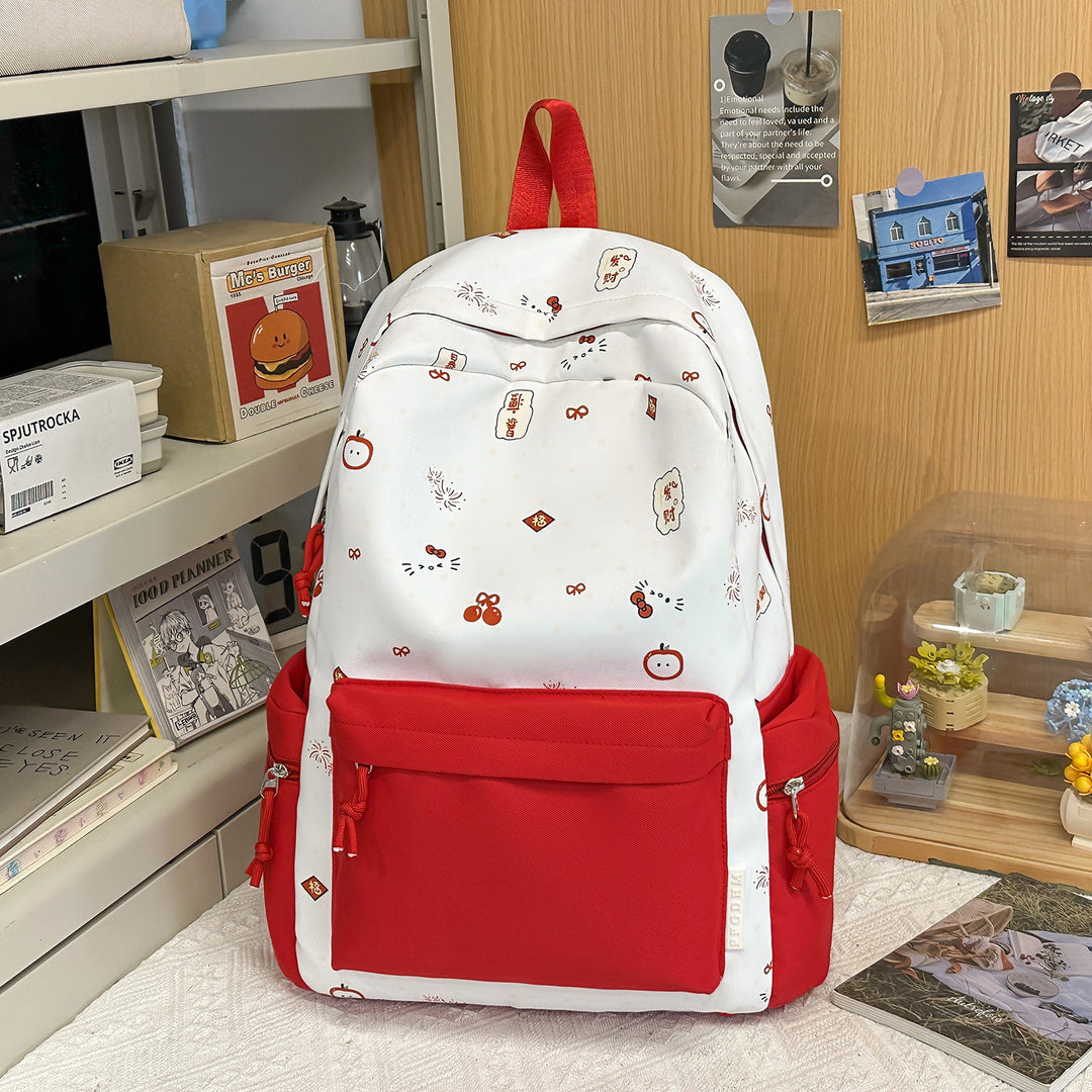 Playful Illustrated Cartoon Backpack Bowlift