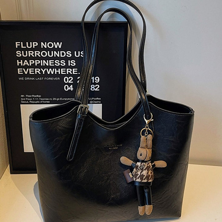 Premium Faux Leather Tote Bag Bowlift