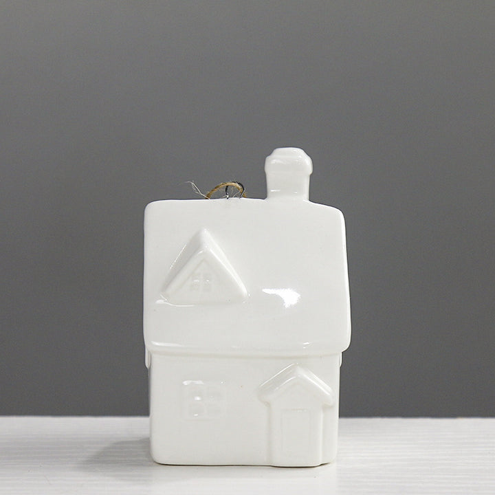 Decorative Ceramic House Figurine Bowlift