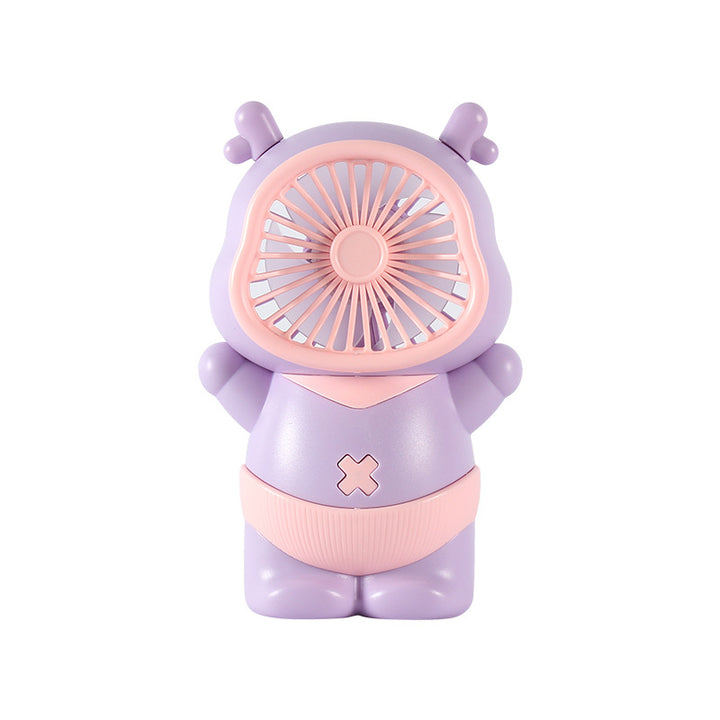 Women's Portable Mini Fan in Bear Design Bowlift