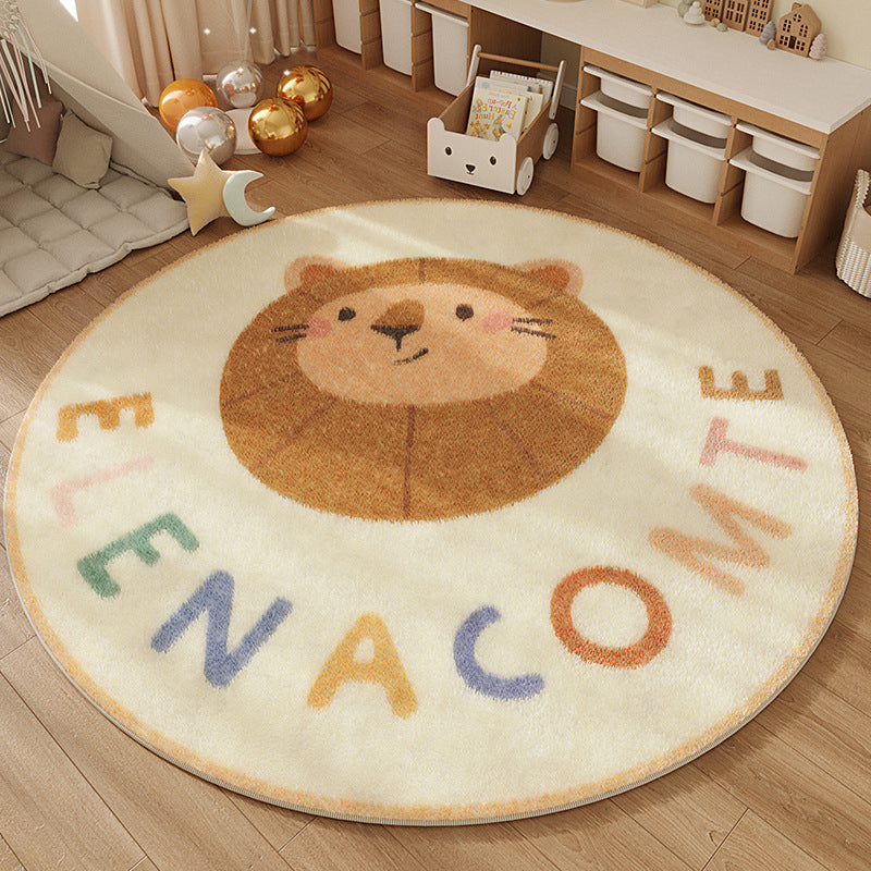 Playful Round Area Rug