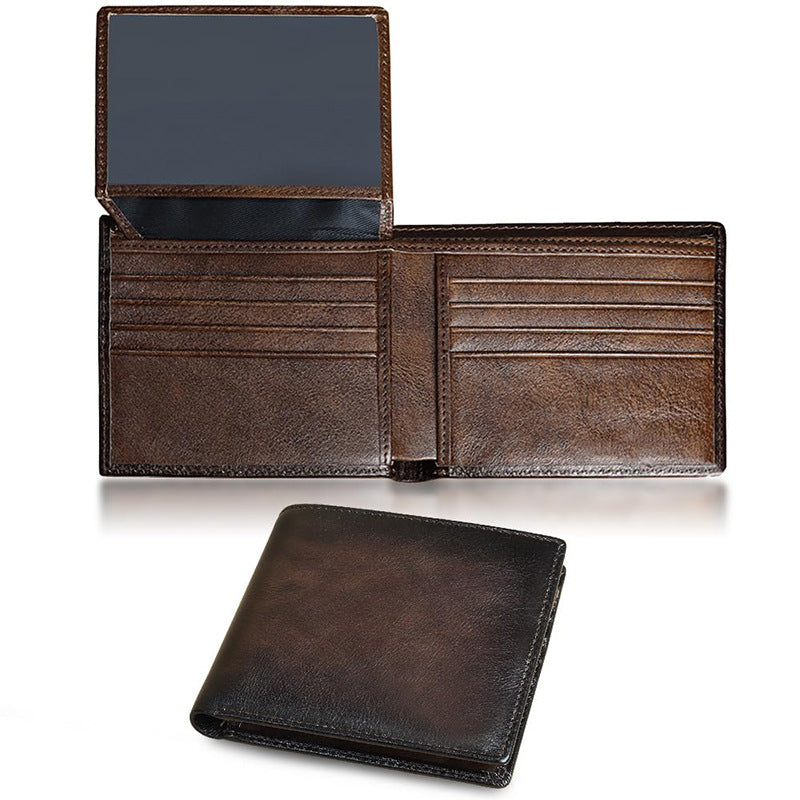 Classic Tri-Fold Leather Wallet Bowlift