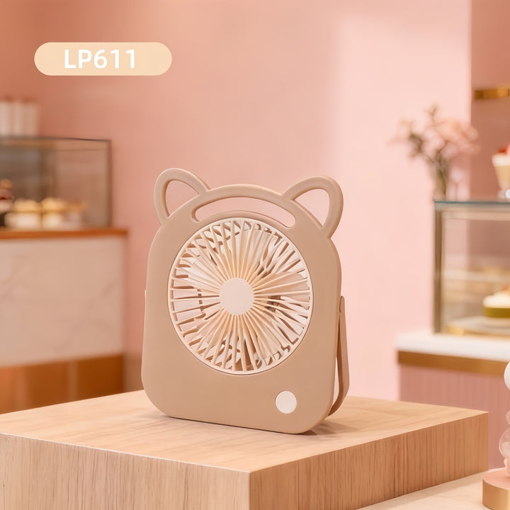 Portable Hand Fan in Cute Cat Ear Design Bowlift