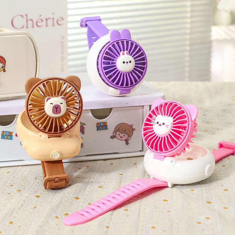 Women's portable handheld fan in cute rabbit design Bowlift