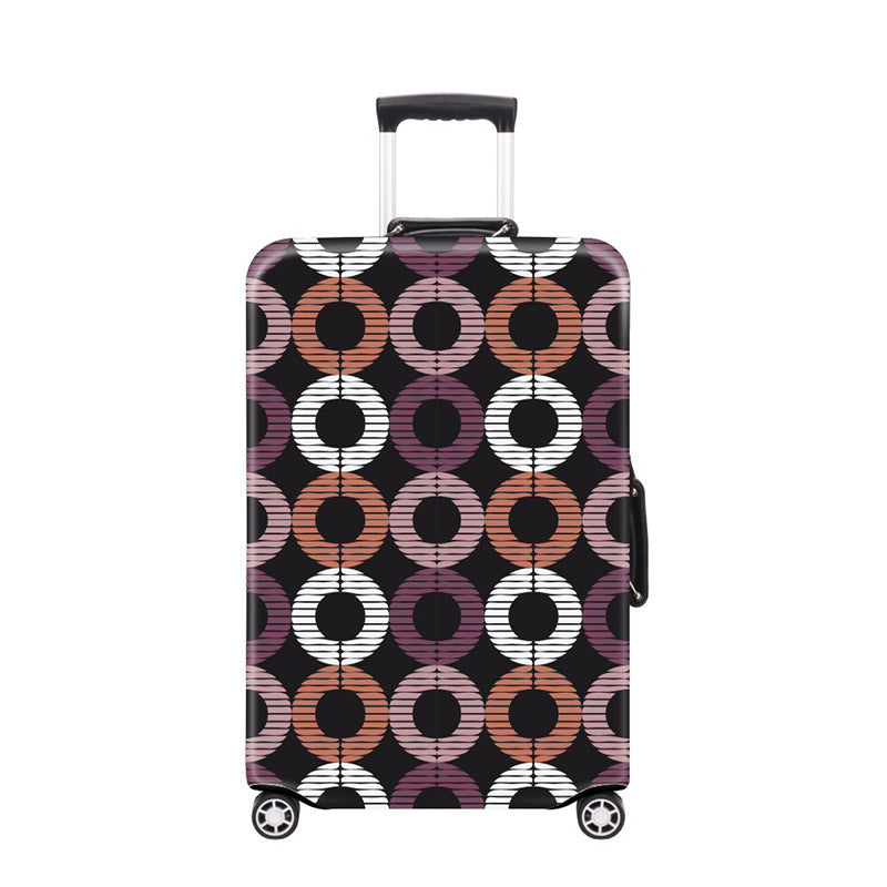 Women's Hard Shell Suitcase with Modern Geometric Design Bowlift