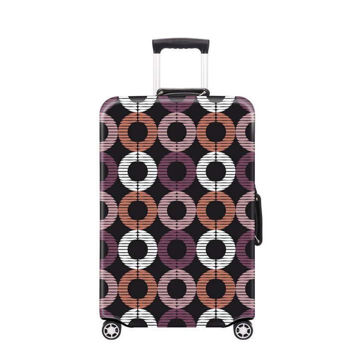 Women's Hard Shell Suitcase with Modern Geometric Design Bowlift