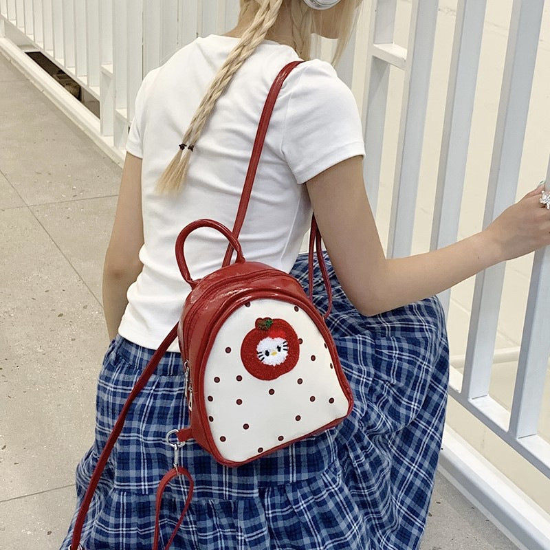 Plush Backpack with Fruity Design and Playful Details Bowlift