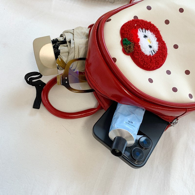 Plush Backpack with Fruity Design and Playful Details Bowlift