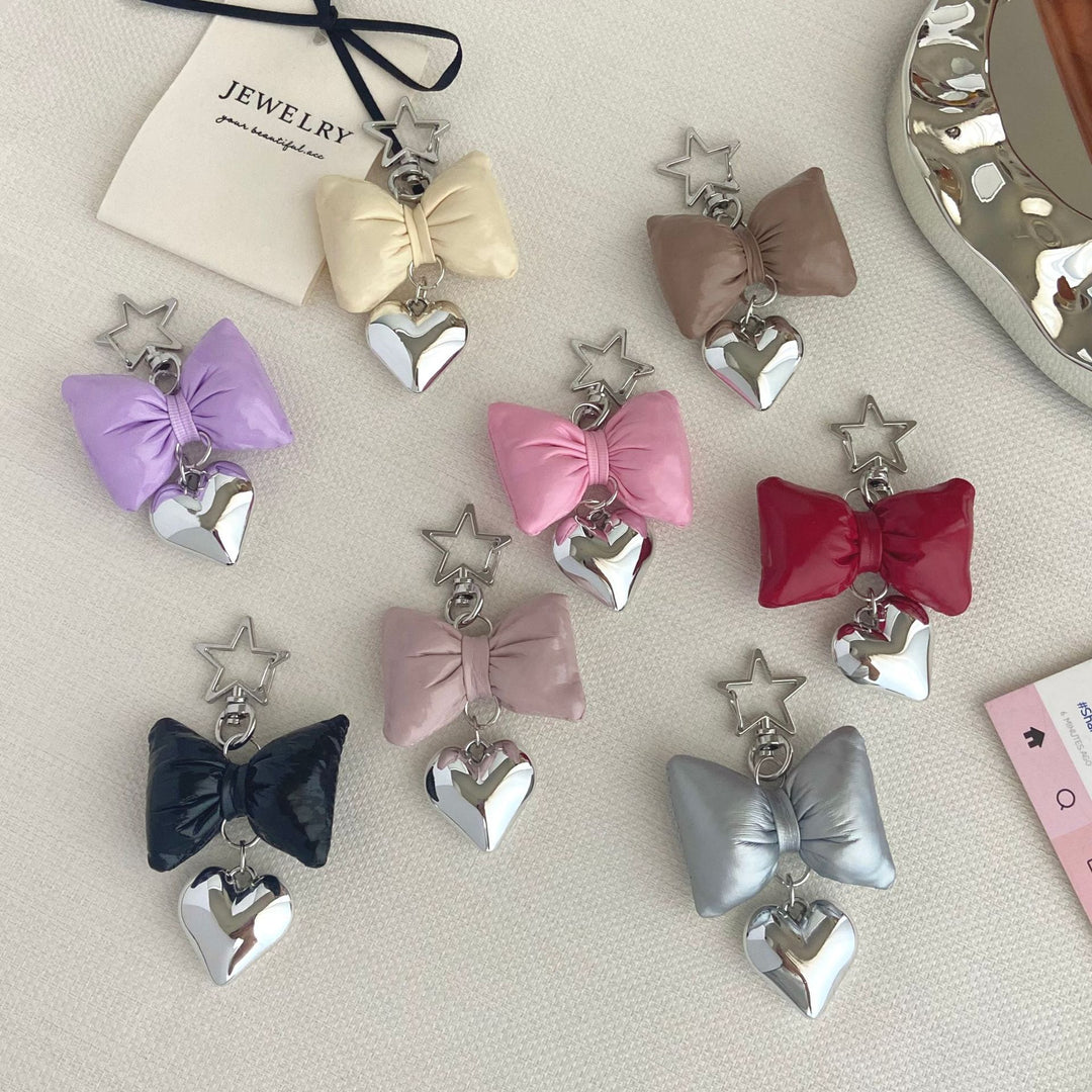 Bow-Shaped Charm Keychain Bowlift