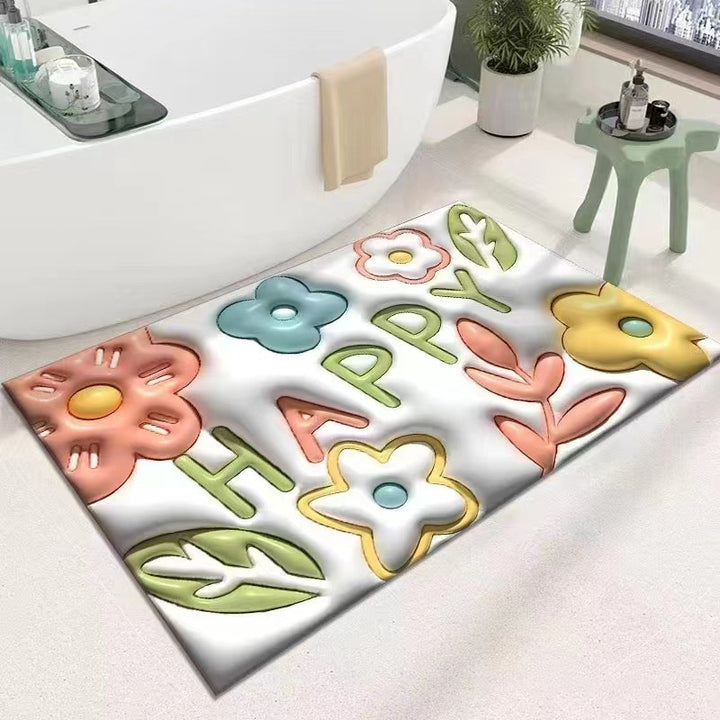 Cute Cartoon Cat Shape Bath Mat Bowlift