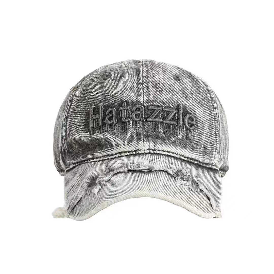 Men's Distressed Denim Baseball Cap Bowlift 1784270737