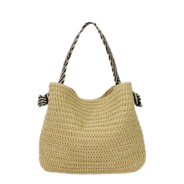 Hand-ven Straw Hobo Bag Bowlift