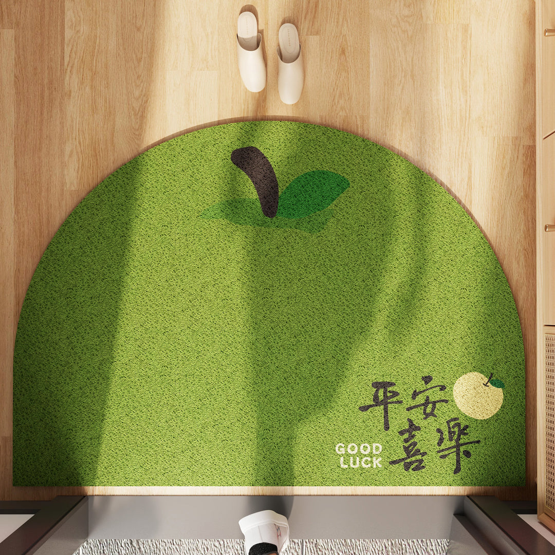 Organic Apple-Themed Area Mat