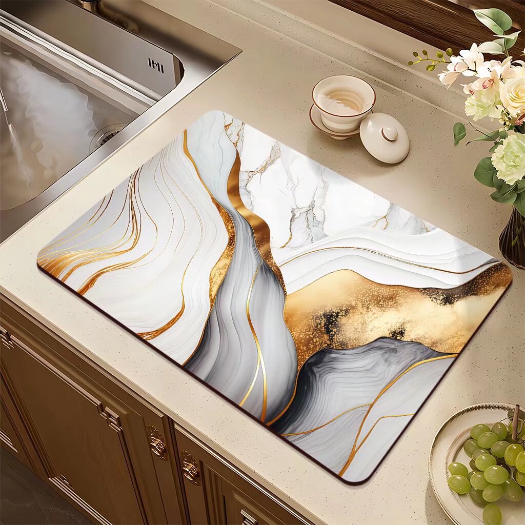 Abstract Design Kitchen Mat
