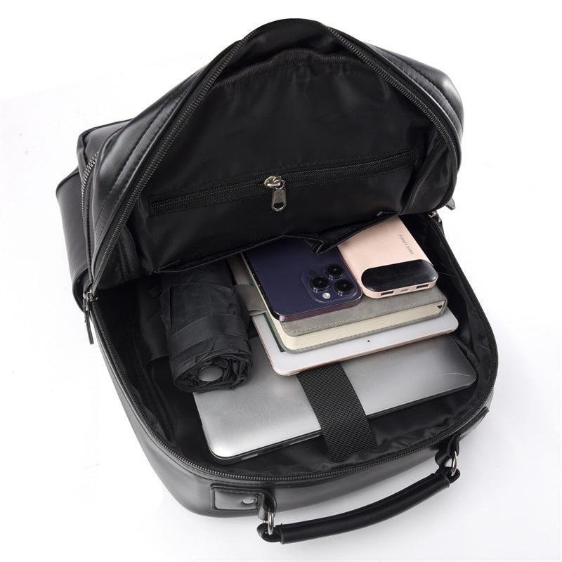 Executive Leather Backpack Bowlift