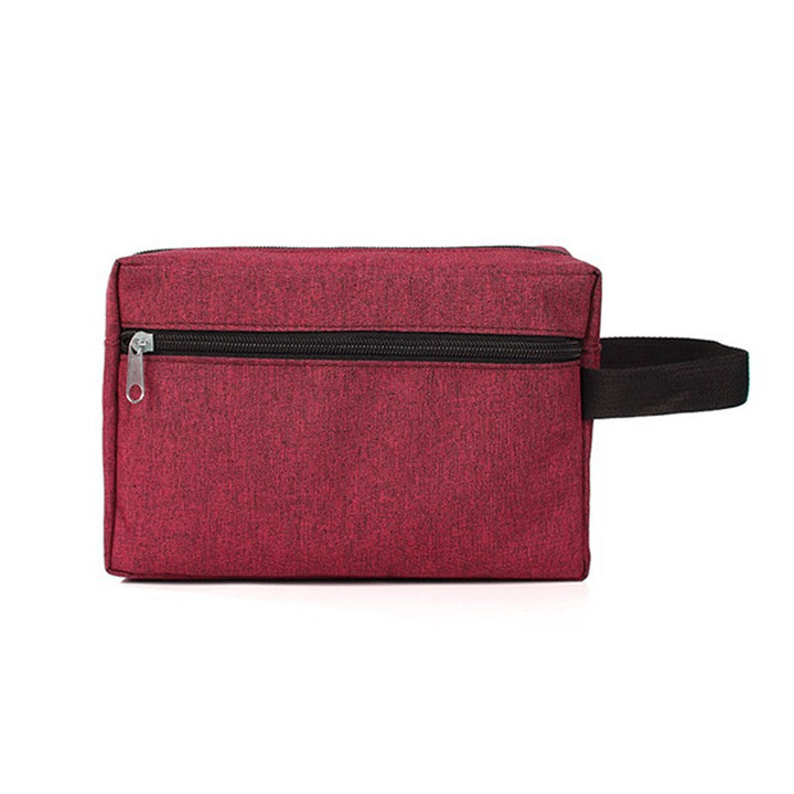 Cosmetic bag with multiple compartments and secure zipper Bowlift