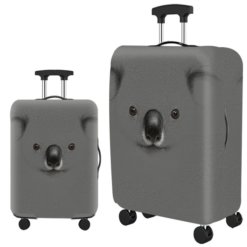 Unisex hard shell suitcase with a playful cat design Bowlift
