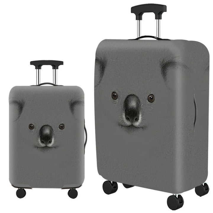 Unisex hard shell suitcase with a playful cat design Bowlift