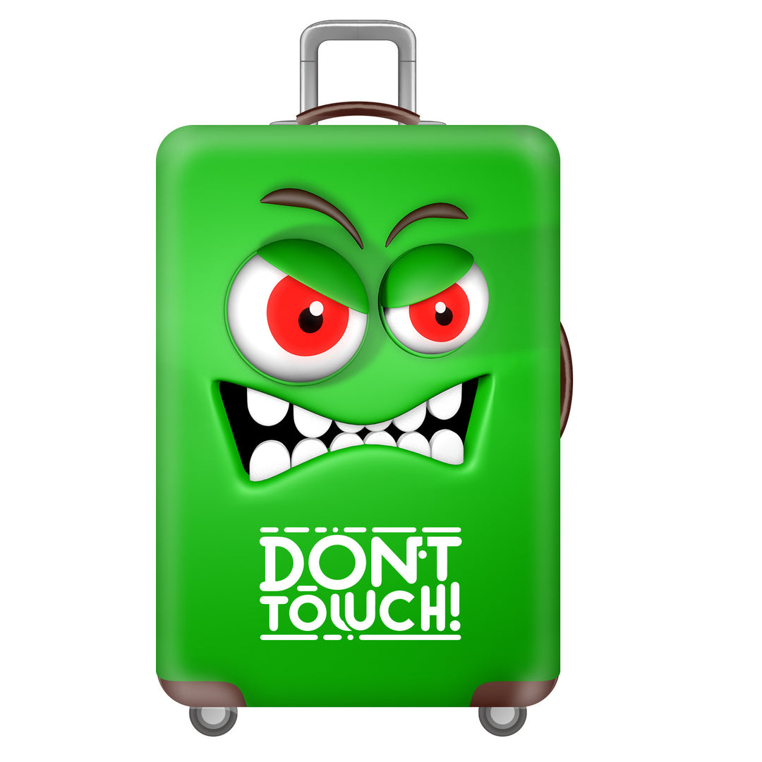 Unisex hard-shell suitcase with funny monster design Bowlift