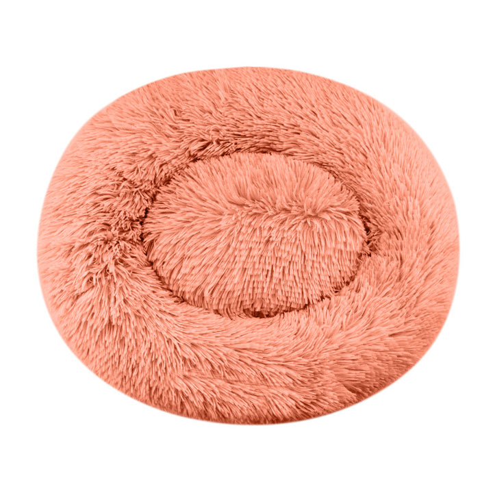 Luxurious Plush Round Dog Bed