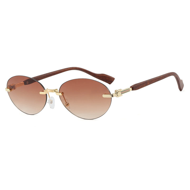 Women's fashionable sunglasses in elegant retro style with high-quality lenses and wooden details Bowlift