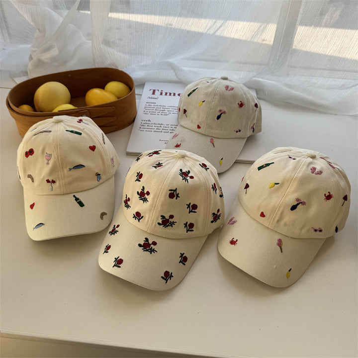 Women's Embroidered Casual Cap Bowlift