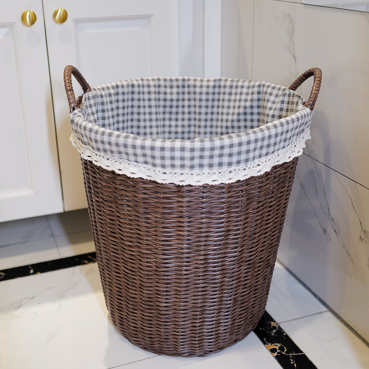 Washing Basket Set Made of Woven Material Bowlift
