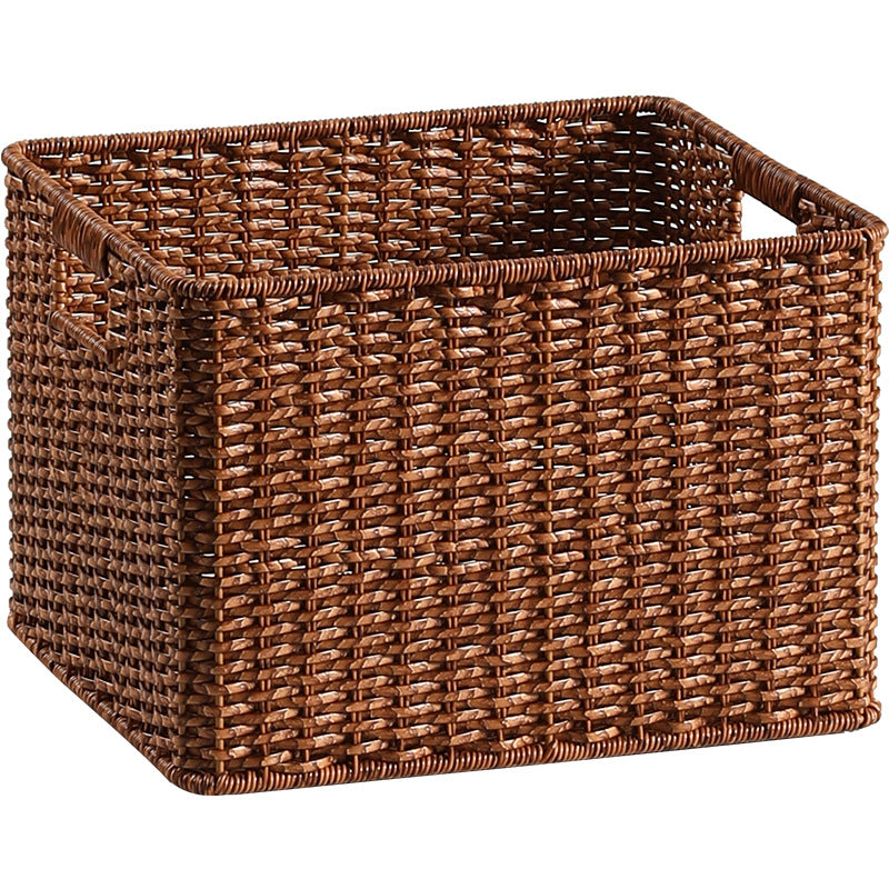 Handwoven Storage Basket with Built-in Handles Bowlift