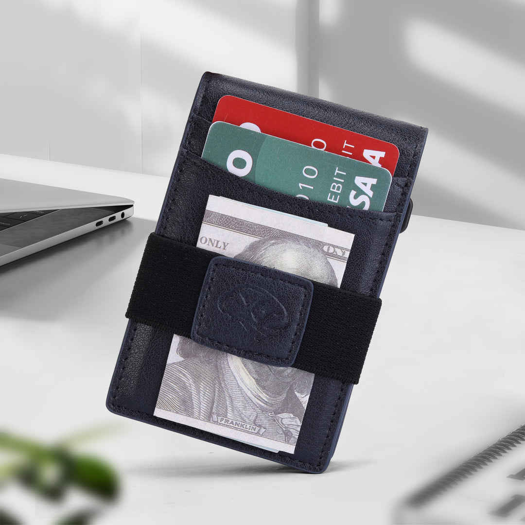 RFID-Blocking Leather Cards Holder Bowlift
