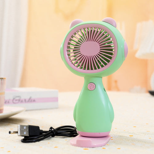 Ladies Portable Mini Fan with Animal Design Bowlift
