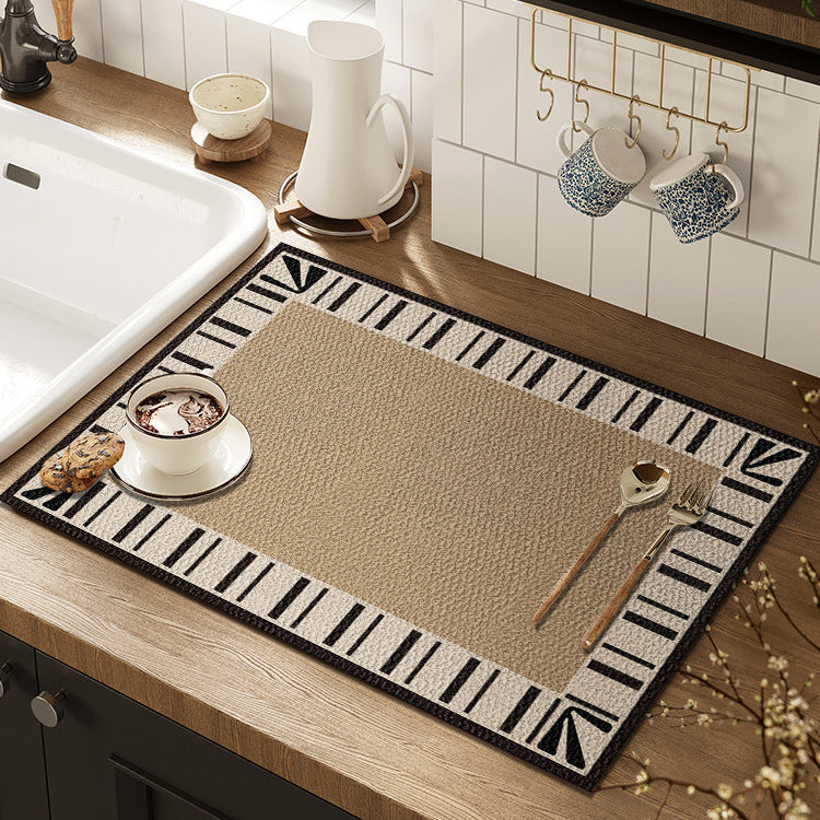 Artistic Floral Kitchen Mat Bowlift