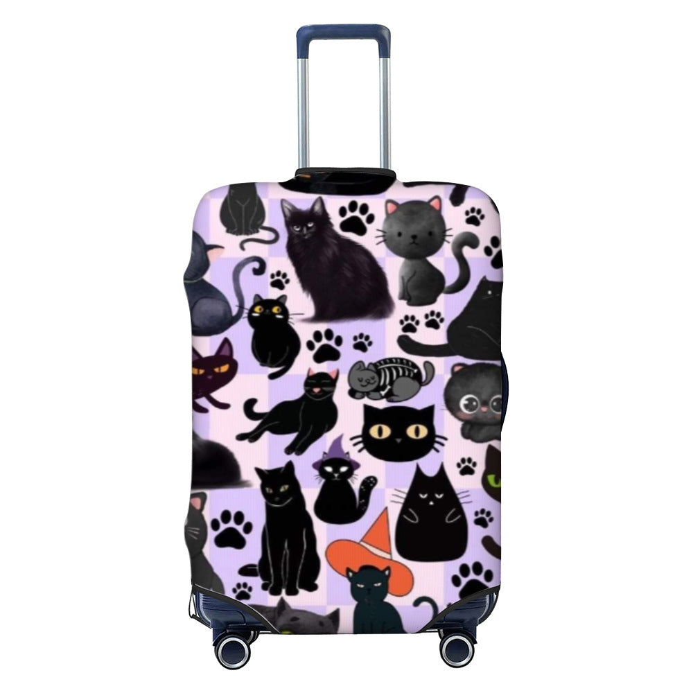 Women Hard Shell Suitcase with Trendy Surf and Palm Design Bowlift