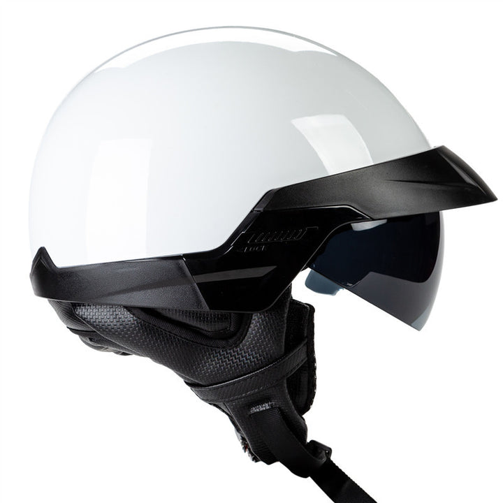 Urban Style Motorcycle Half-Helmet with Visor Bowlift