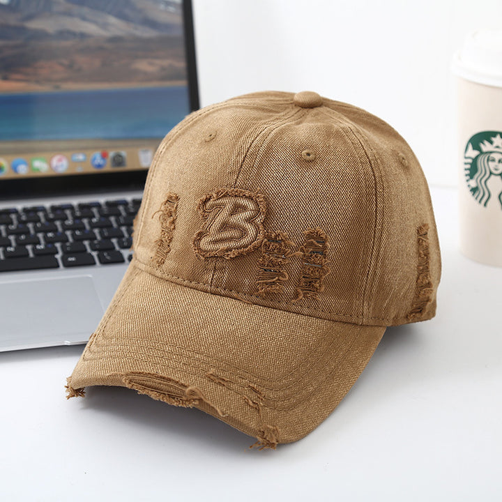 Unisex Distressed Vintage Baseball Hat Bowlift