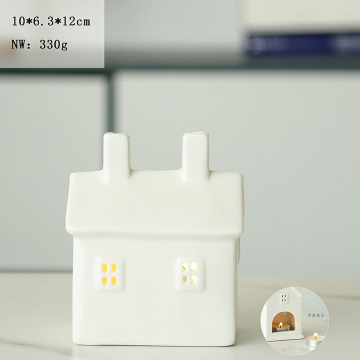 Ceramic House-Shaped Candle Holder Bowlift