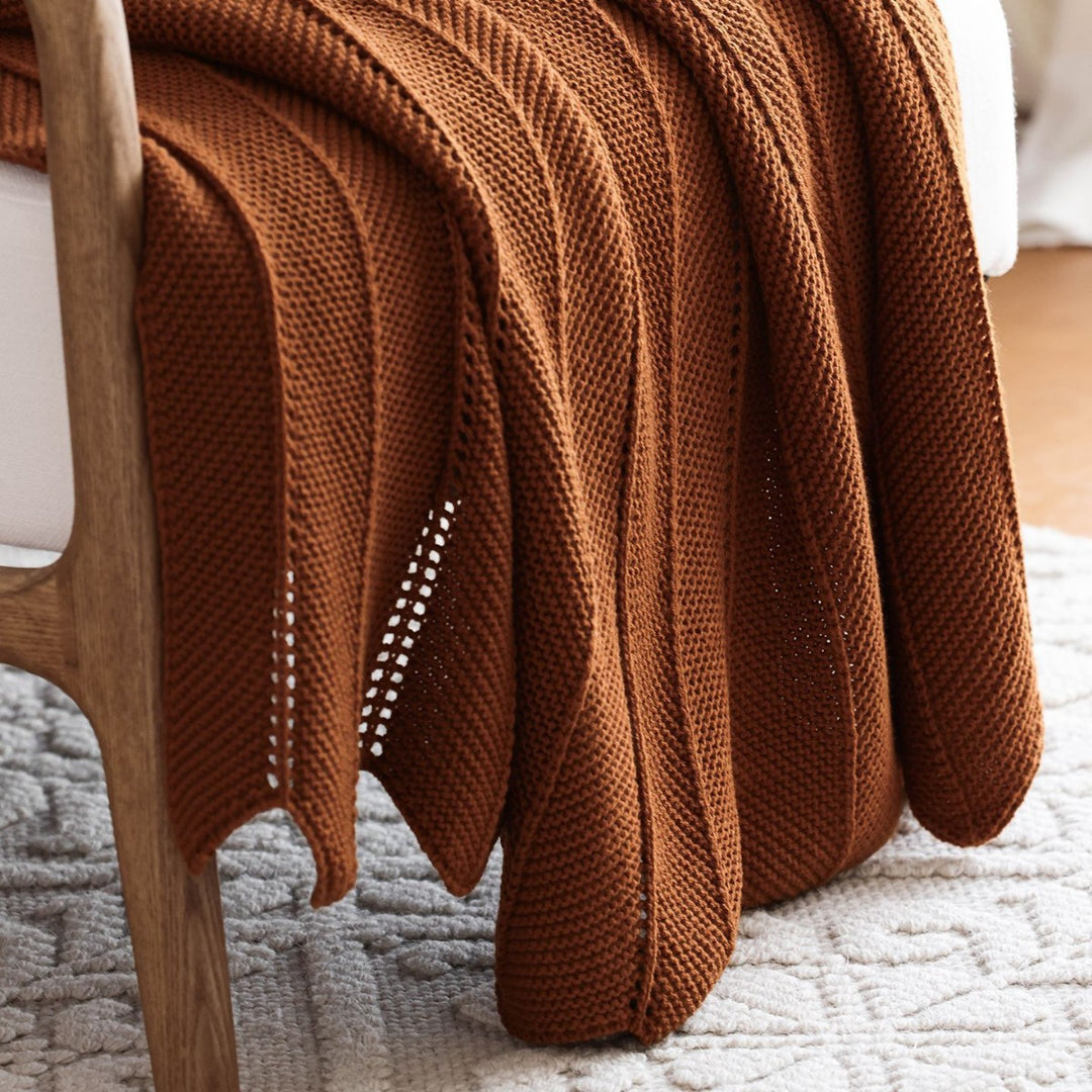 Elegant Knit Throw Blanket