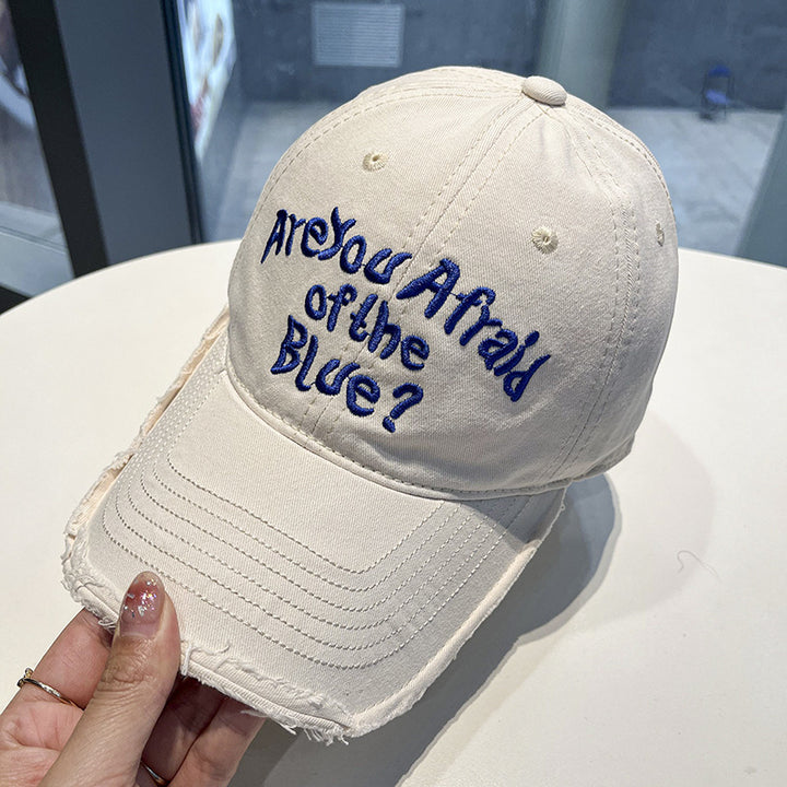 Women's Vintage-Inspired Embroidered Cap Bowlift