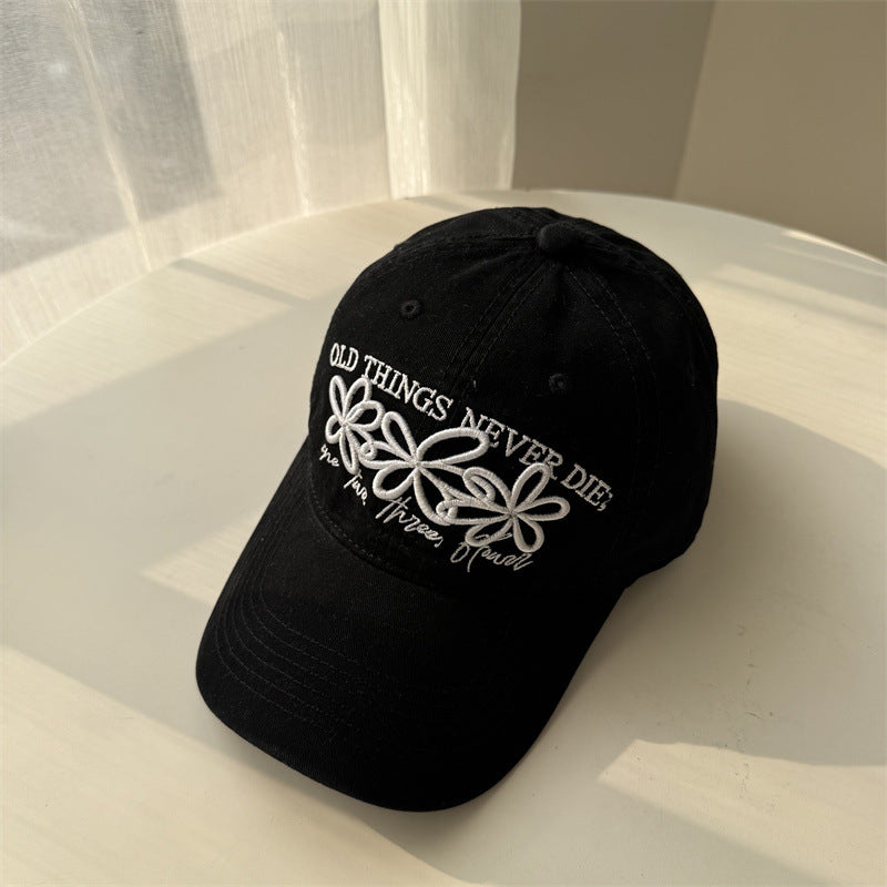 Women's Embroidered Floral Baseball Cap Bowlift 1783922211