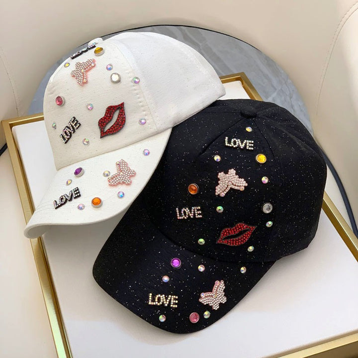 Women's Embellished Graphic Baseball Cap Bowlift