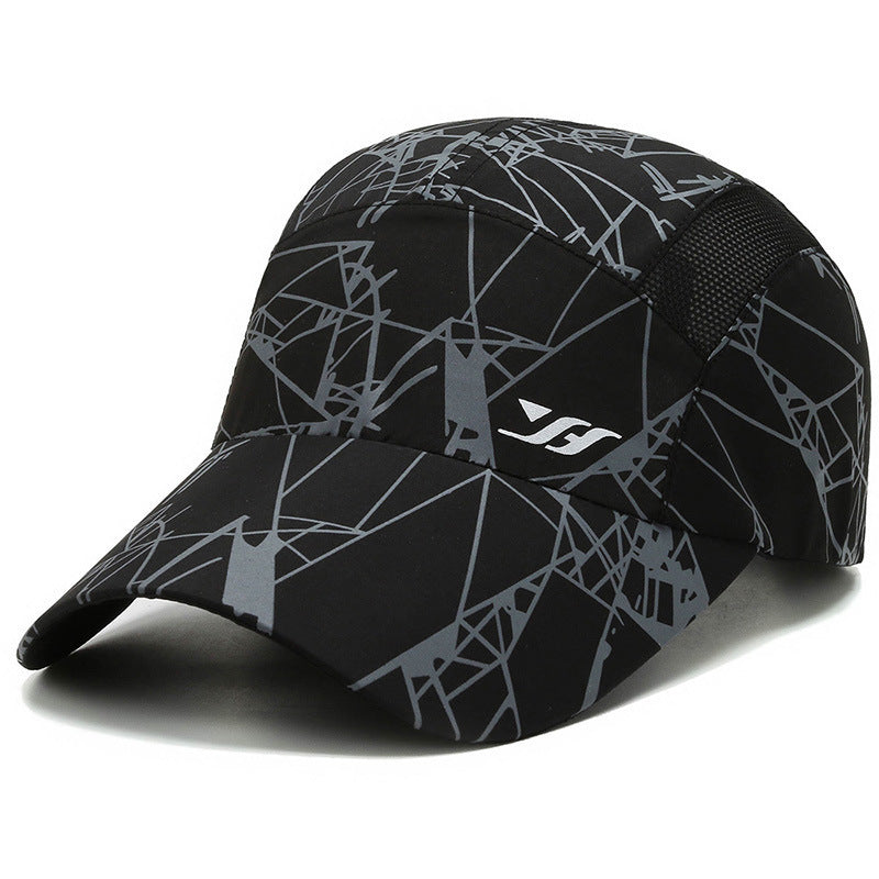 Women’s sporty running cap with stunning geometric pattern Bowlift