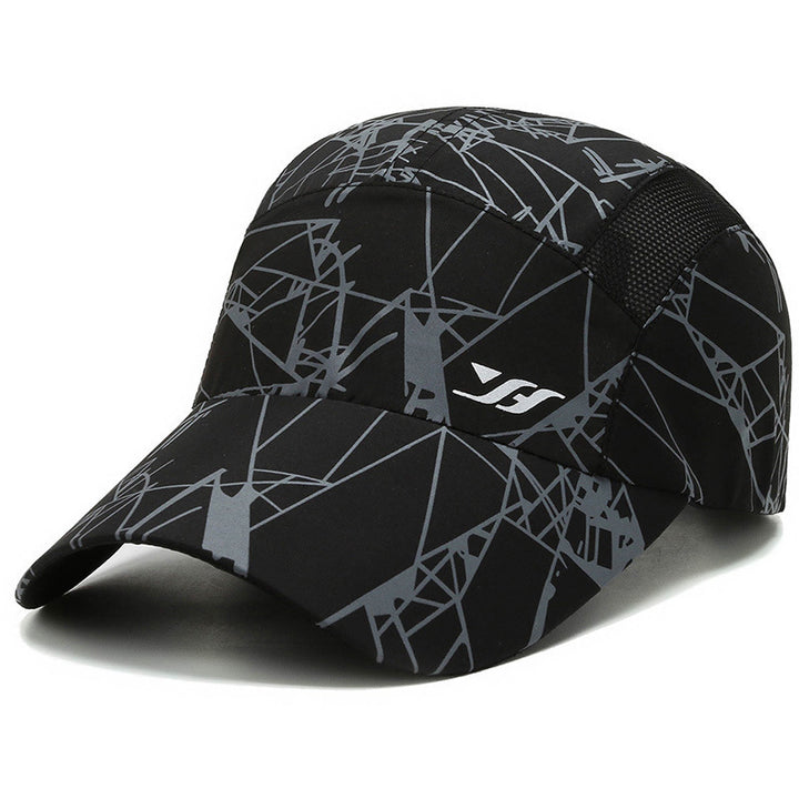 Women’s sporty running cap with stunning geometric pattern Bowlift