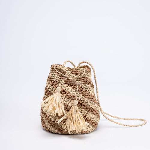 Structured Macrame Shoulder Bag Bowlift