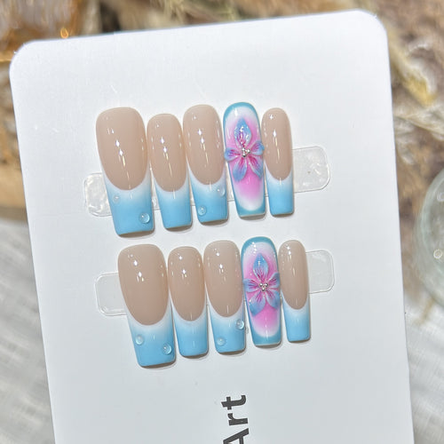 Artistic Acrylic Press-On Nail Set
