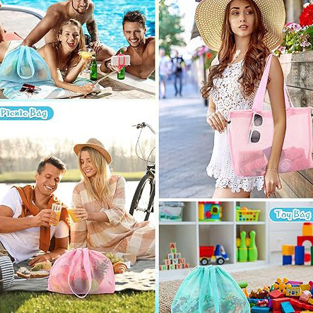 Breathable shopping bag with drawstring Bowlift